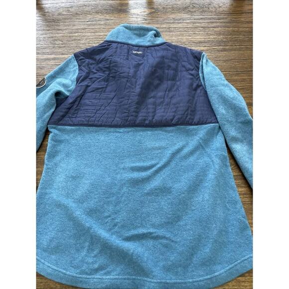 Ascend Women’s 1/2 Button Up Pullover Contrast Fleece Size Large - Picture 9 of 10